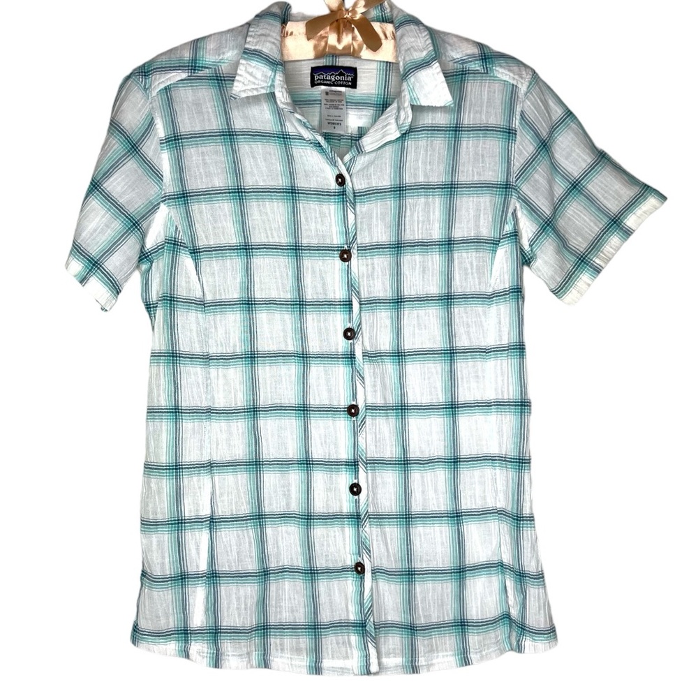 NWOT Patagonia W's Short-Sleeved A/C Shirt 100% Organic Cotton Sz 8